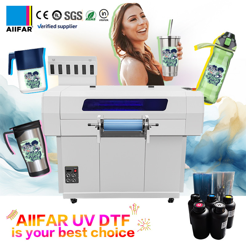 डिजिटल यूवी डीटीएफ प्लेट टाइप ए3 यूवी फ्लैटबेड प्रिंटर 110V 220V